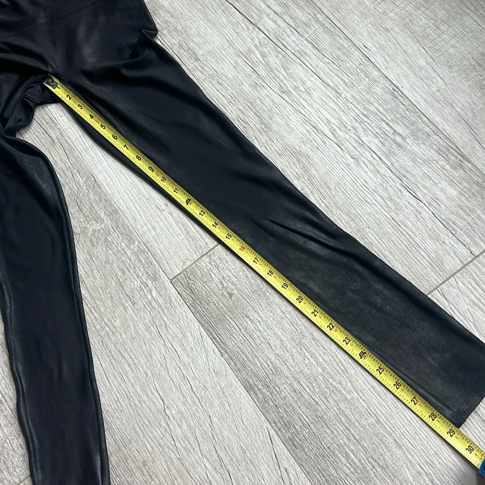 SPANX Faux Leather Leggings‎ Women’s Size S Small Black